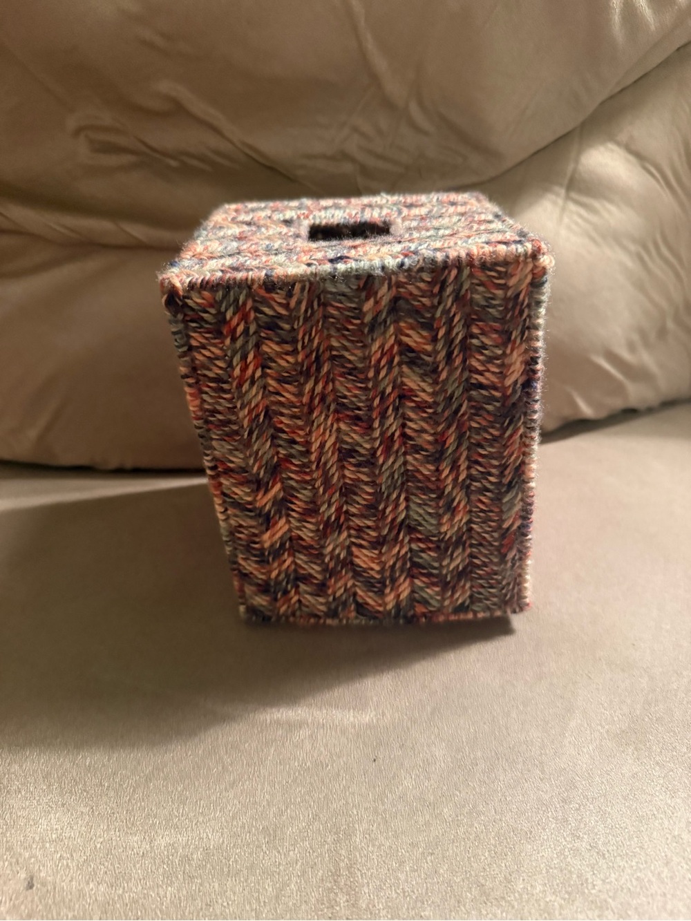Brand new home made tissue box holder